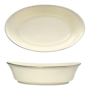 Lenox “Solitaire” Oval Porcelain Serving Bowl Bowl