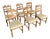 Mid-Century Danish Razorblade Dining Chairs in Oak by Henning Kjærnulf for E.G. Møbler, 1960s, Set of 6 For Sale