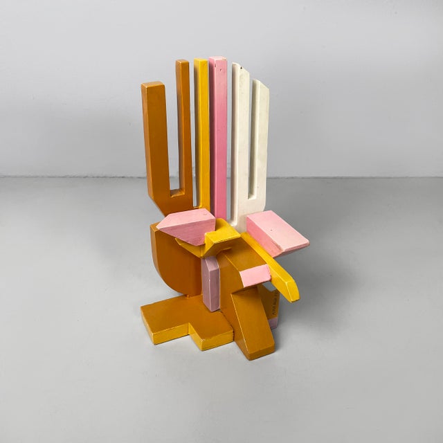 Giacomo Balla, Portacarte Futur Balla Sculpture, 1980s, Wood For Sale - Image 18 of 18