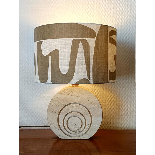 Brutalist Travertine Lamps by Fratelli Mannelli, 1970s, Set of 2 For Sale - Image 3 of 15