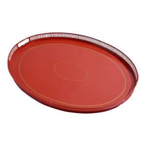 English Reticulated Standing Rim Tole Tray, C. 1780-1800