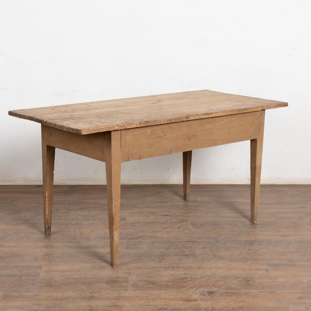 Early 19th Century Swedish Painted Pine Farm Table Console For Sale - Image 13 of 13