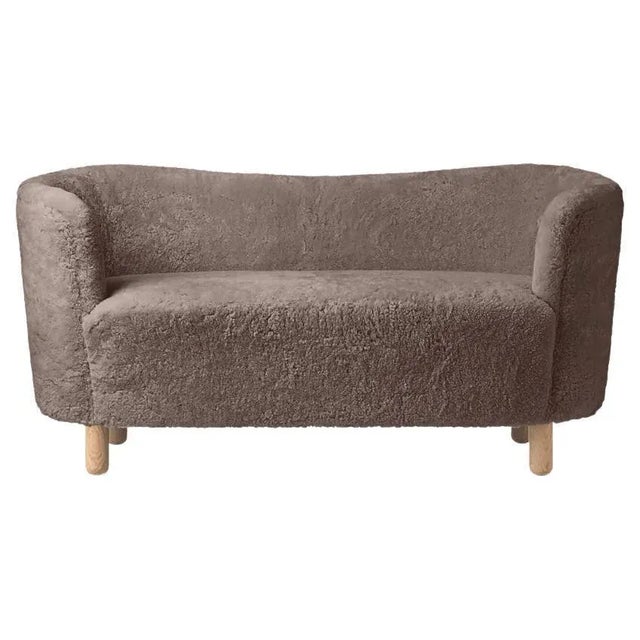 Wood Sahara Sheepskin and Natural Oak Mingle Sofa by Lassen For Sale - Image 7 of 7