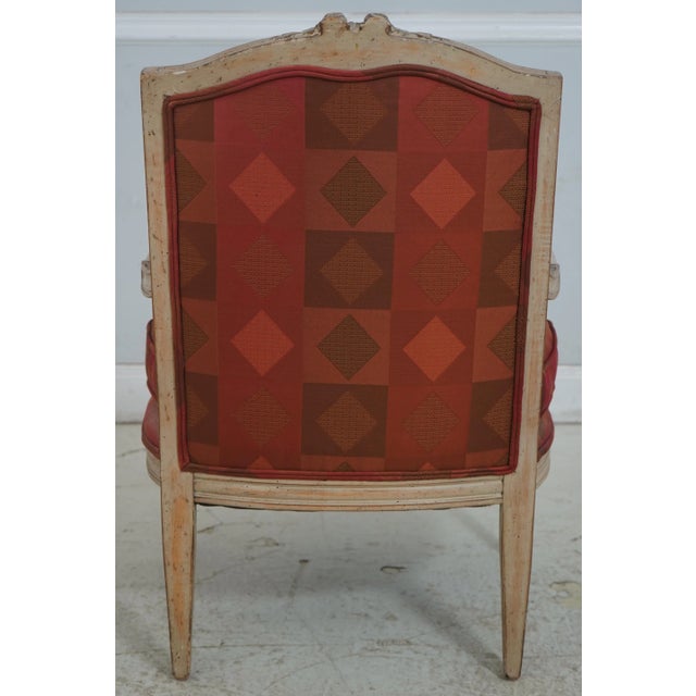 Pair Don Russo French Louis XVI Style Bergere Armchairs For Sale - Image 4 of 18