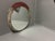 Gold Vintage Industrial Round Mirror with Metal Frame For Sale - Image 8 of 15