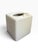 Mid 20th Century Mid 20th Century White Ceramic Floral Tissue Box Cover With 3d Relief For Sale - Image 5 of 6