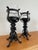 Pair of Mid 20th Century English Cast Iron Candlesticks For Sale - Image 6 of 12