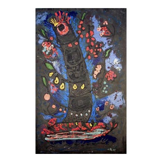 Feast of Fruits, Alexander Raymond Katz Stypol and Polymer Mixed Media For Sale