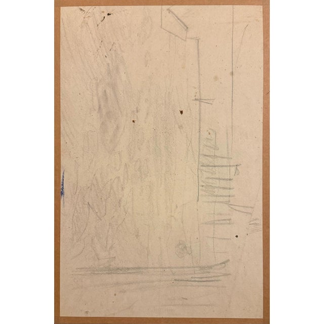 Pforr Heinrich, Just Fürstenheiner Standing Man with Hat Profile Sketch, 1890s, Pencil For Sale - Image 7 of 9
