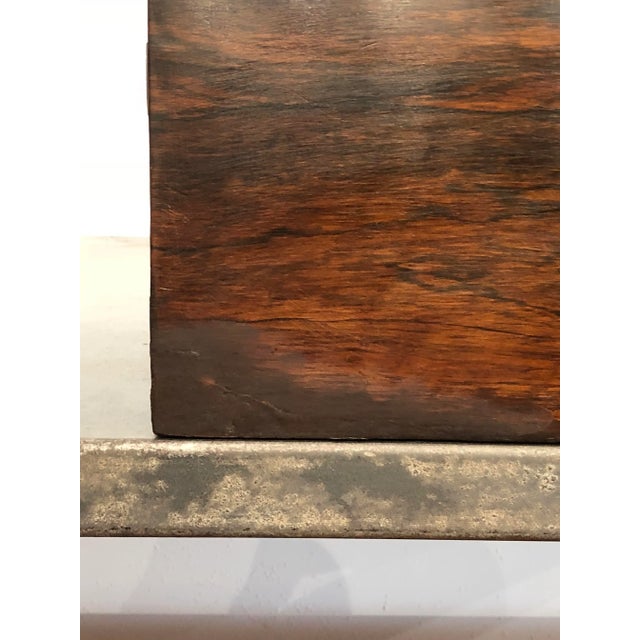 Art Deco Antique Rosewood, Ebony, and Boxwood Lap Desk For Sale - Image 3 of 13