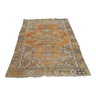 Handwoven Rug Turkish Kilim Rug Natural Wool, Decorative Area Rugs,rug, 4'2" X 6'8" Ft For Sale