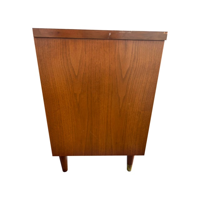 1960s Mid Century Modern Vintage Single Nightstand With Drawer For Sale - Image 5 of 5