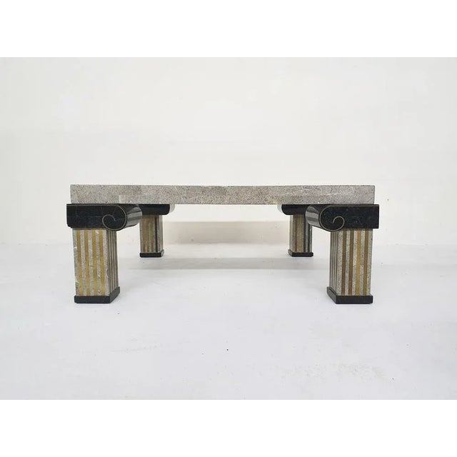 American Tessellated Coffee Table attributed to Maitland Smith, 1980s For Sale - Image 3 of 13