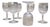 Crystal Port Wine Glasses with Nancy Pattern from Baccarat, 1890s, Set of 6 For Sale