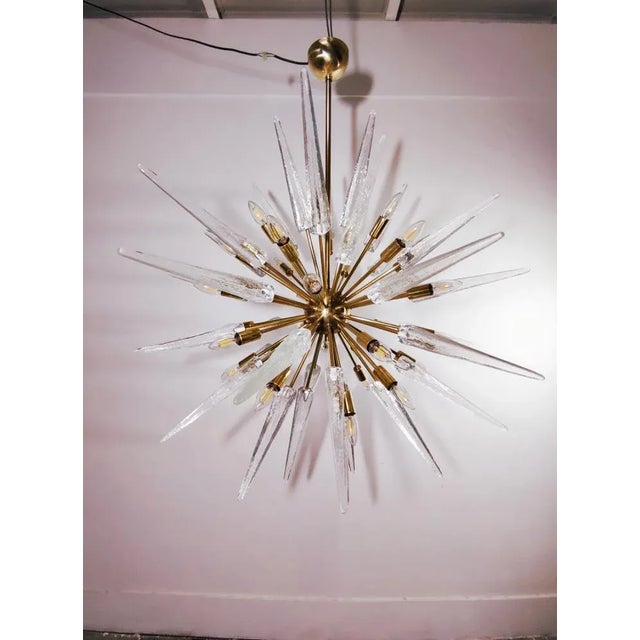 Sputnik 24 Brass Lights with Murano Glass, in Very Good conditions. Designed 1970 to 1979 Up to 250V (Europe/UK...