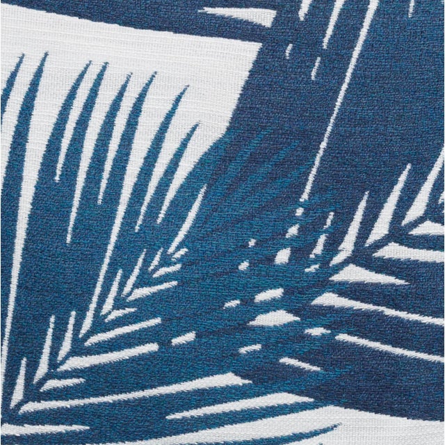 2020s Yucca Performance Pillow Cover in Blue, 20x20 Pillow For Sale - Image 5 of 5