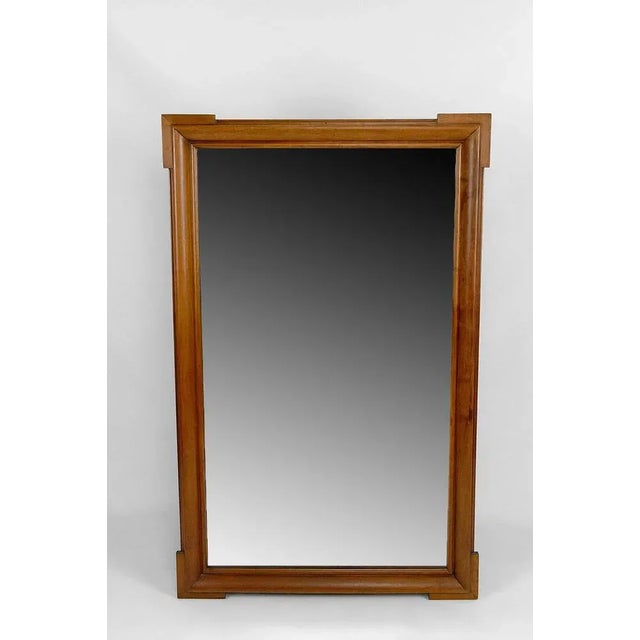 Wood Napoleon III Walnut Mirror, 1870 For Sale - Image 7 of 8