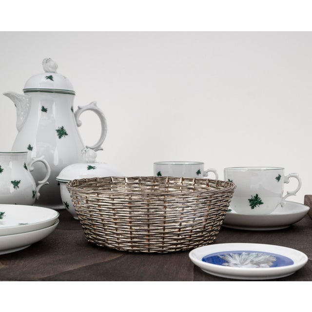 Biedermeier Mirabell Tête-À-Tête for Two on Wooden Tray from Fürstenberg, 1990s, Set of 12 For Sale - Image 10 of 15