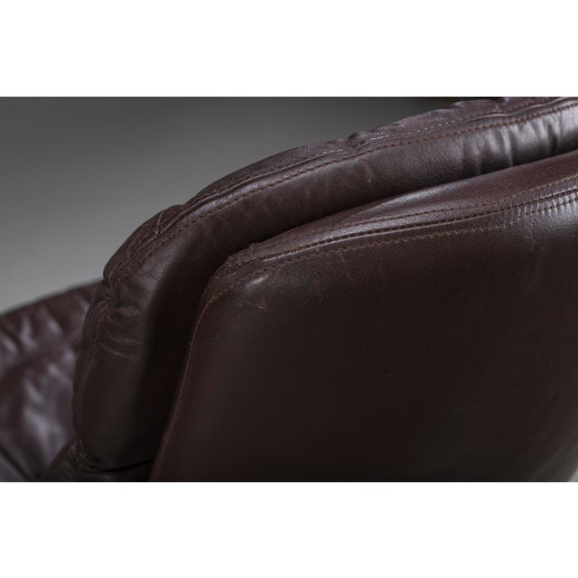 Danish Swivel Lounge Chairs in Leather by H.W. Klein for Bramin, Denmark, 1970s, Set of 2 For Sale - Image 11 of 18