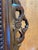 Wood Vintage Carved Bow Top Wooden Mirror For Sale - Image 7 of 7