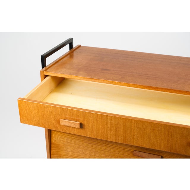 1960s Vintage Teak Shoe Cabinet, Germany, 1960s For Sale - Image 5 of 15