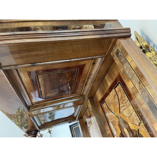 Brown Vintage Baroque Brown Secretary For Sale - Image 8 of 18