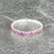 Natural Pink Sapphire Ring 6.5 14k W Gold 0.66 TCW Certified, Size 7 For Sale - Image 4 of 12