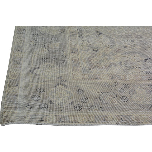 1970s Vintage Hand Knotted Wool Rug, 8'2"x11' For Sale - Image 5 of 6