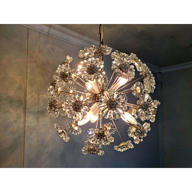 Mid-Century Modern Mid-Century Modern Glass Sputnik Chandelier, 1970s For Sale - Image 3 of 6