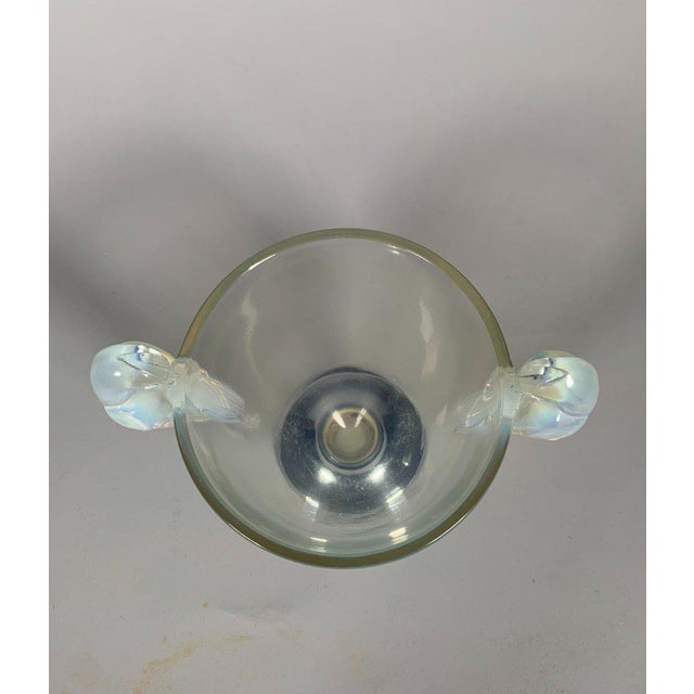 Glass René Lalique (1860-1940) Ornis Model Vase 1926 Art Nouveau For Sale - Image 7 of 7