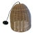1990s Wicker Pendant Fixture For Sale