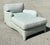 Late 20th Century Vintage Contrast Welt Chaise Lounge For Sale - Image 5 of 12