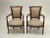 Carved Walnut Armchairs Upholstered in Linen & Leopard -A Pair For Sale - Image 12 of 12