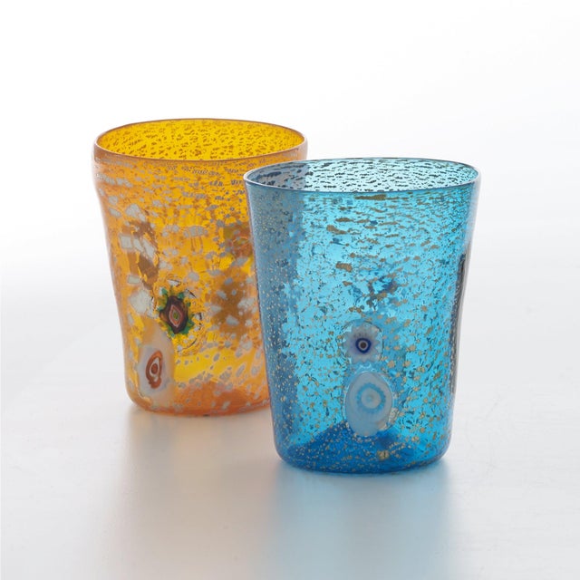 Each piece of the BICCHIERI DI MURANO collection is unique and handmade by master glassblowers on the Isle of Murano in...