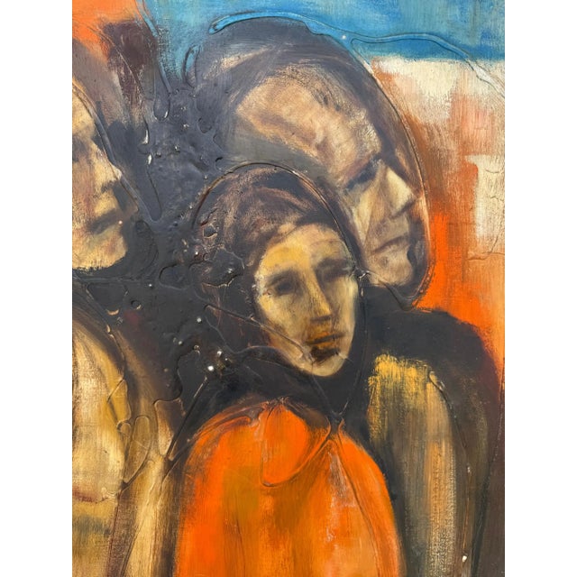 Charles Alston 1957 Large Oil on Masonite Figurative Painting For Sale - Image 10 of 10