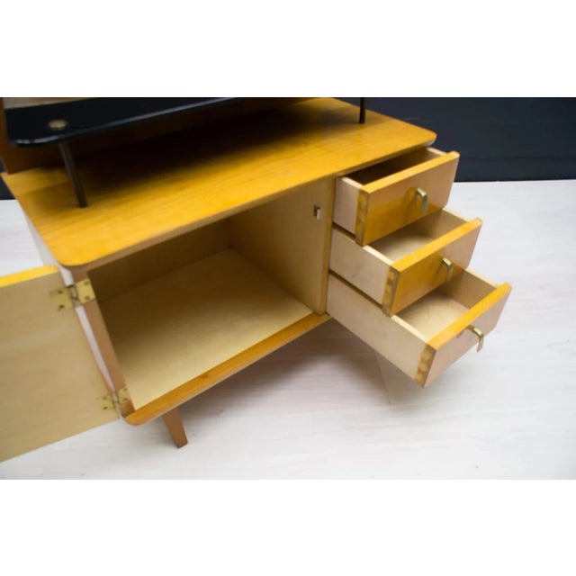 Mid-Century Chest of Drawers with Black Glass, 1950s, Set of 2 For Sale - Image 15 of 18