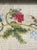Vintage Cross Stitch Embroidery Strawberry Wood & Glass Case Clock For Sale - Image 4 of 7