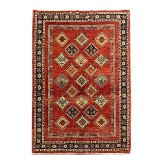 Vintage Hand-Knotted Persian Kashkoli Rug 4′7″ × 7′2″ For Sale