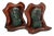 Bronze and Leather Bookends, Set of 2 For Sale