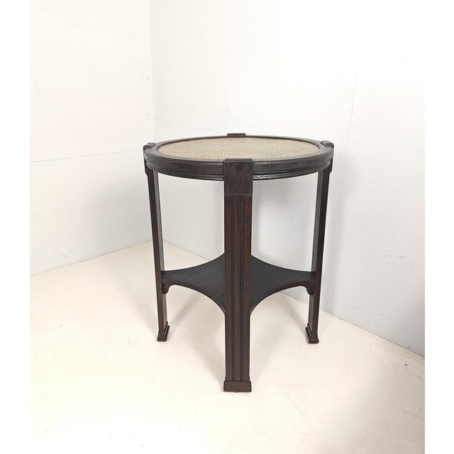 Brown Vintage Art Deco Side Table, 1920s For Sale - Image 8 of 9
