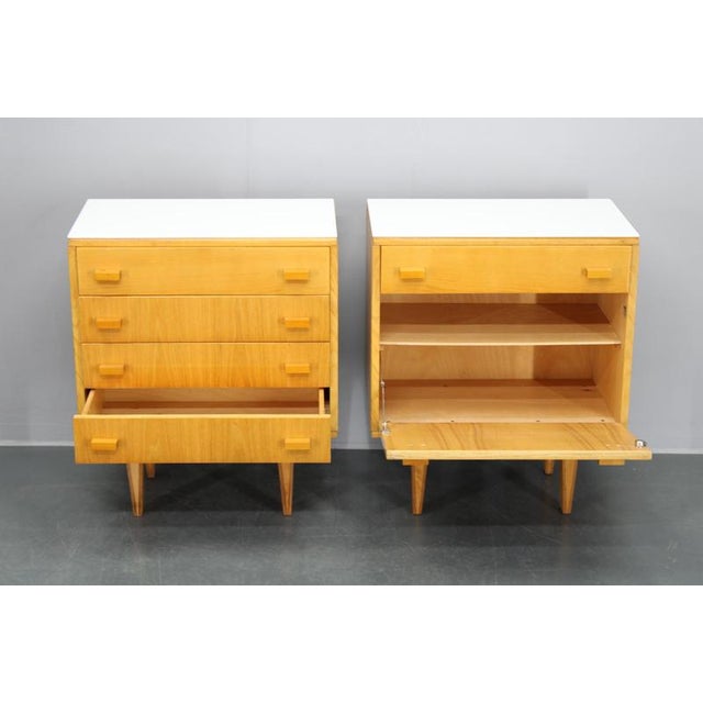 Brown Chest of Drawers by Frantisek Mezulanik, Czechoslovakia, 1960s, Set of 2 For Sale - Image 8 of 18