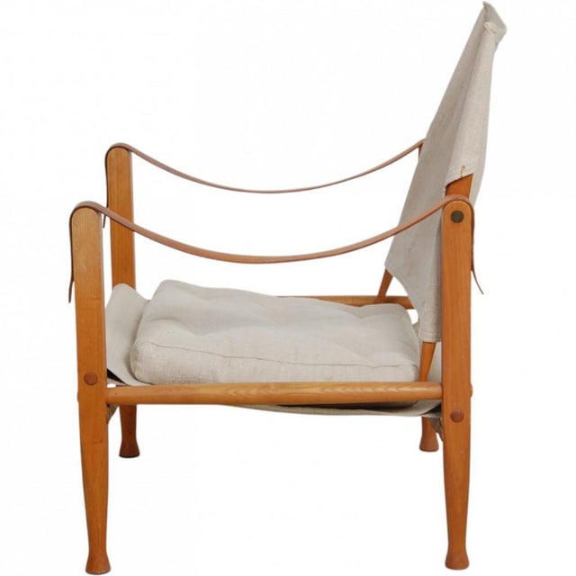 Safari Chair in Canvas Fabric by Kaare Klint, 1990s For Sale - Image 4 of 18