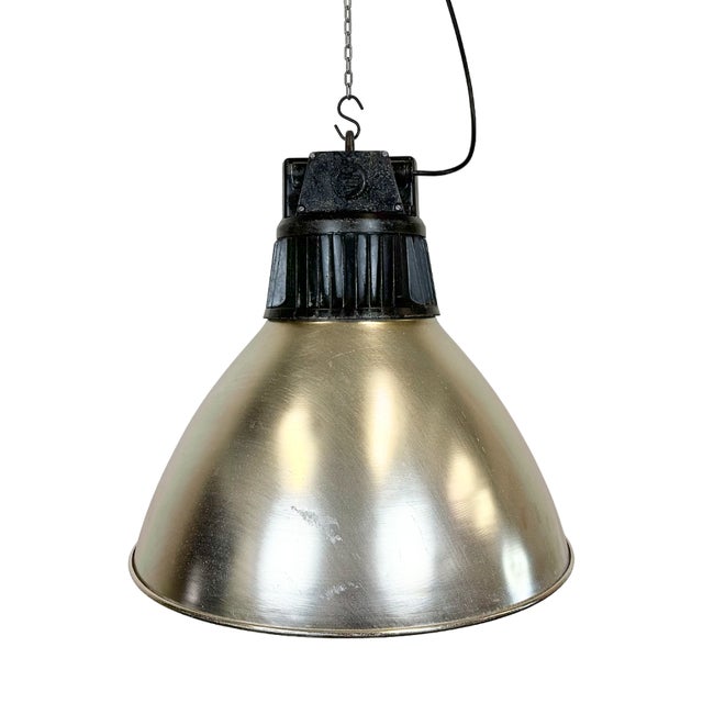 Large Industrial Aluminium Pendant Light from Elektrosvit, 1960s For Sale
