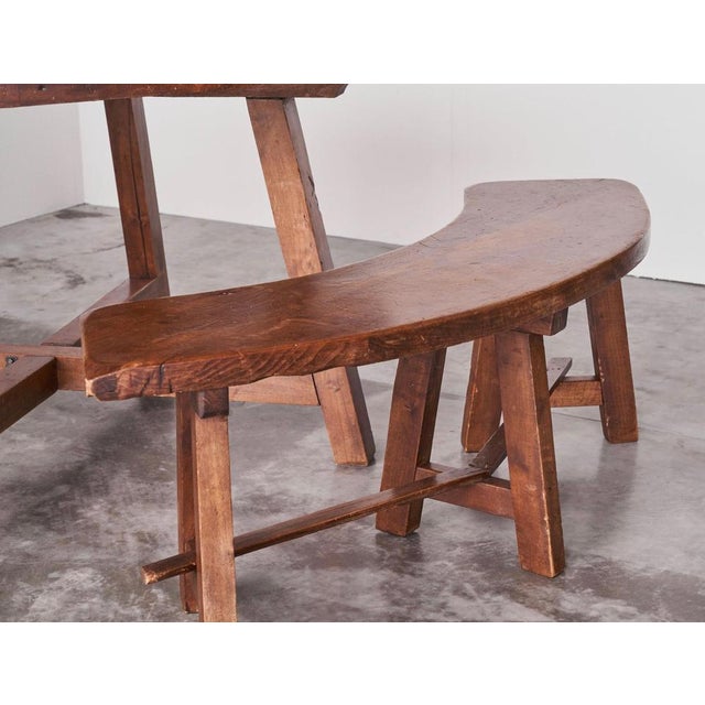 Scandinavian Cabinetmaker Table and Benches in Pine, 1940s, Set of 3 For Sale - Image 13 of 14