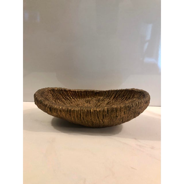 This unique 1950s Gold Brutalist Style Decorative Bowl will be a fabulous addition to your vintage collection. Whether you...