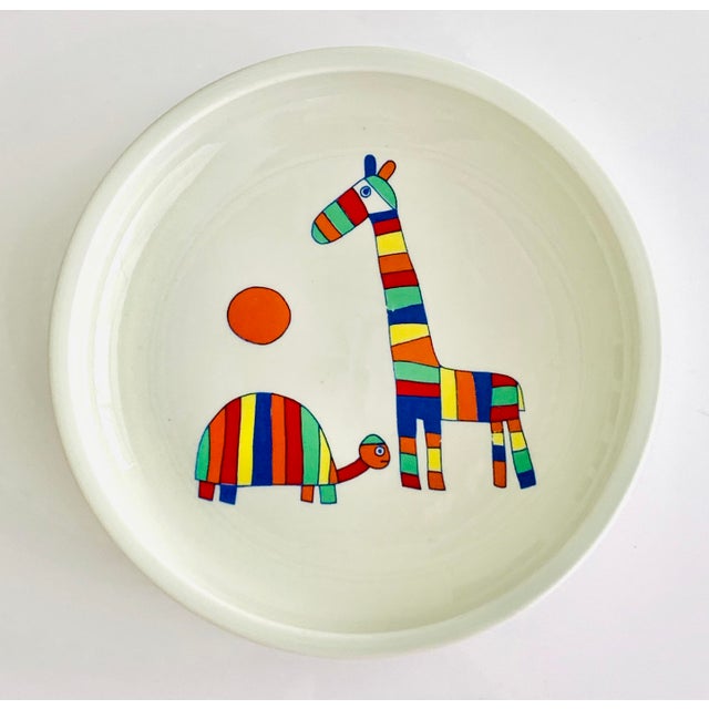 Vintage Mid Century Arabia Kids Children’s Bowl Dish Plate For Sale - Image 9 of 9