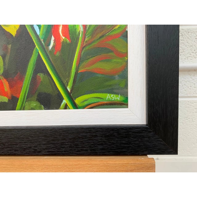 Colourful Original Painting of English Country Garden Flowers by British Artist For Sale - Image 6 of 9