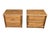 Mid-Century Modern 1980s Scandinavian Modern Solid Oak Two-Drawer Nightstands – Pair For Sale - Image 3 of 15