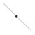 Gemstone Boho 4.9 Carats Round Cut Black Star Unisex Chain Bracelet in 925 Silver For Sale - Image 7 of 15