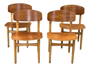 Vintage Chairs Model 122 by Borge Mögenden for Søborg Møbelfabrik, Set of 4